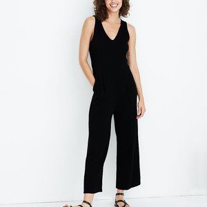 Madewell Texture & Thread Jacquard Keyhole Jumpsuit